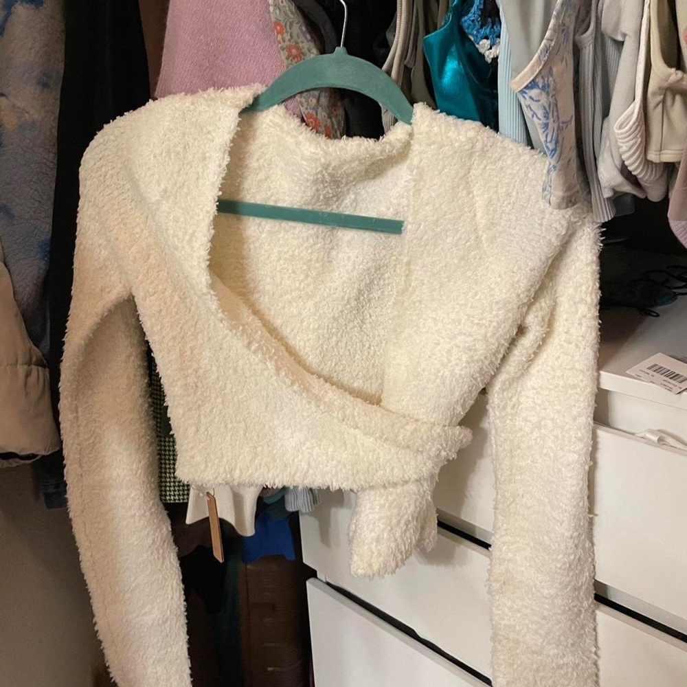 SKIMS Cozy Knit Wrap Top